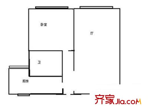 滨浦新苑三村户型图滨浦新苑 2室 户型图 2室2厅1卫1厨