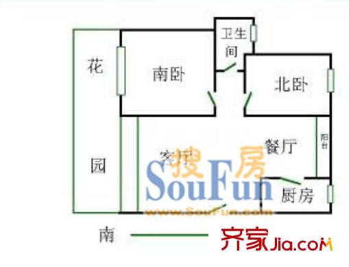 上海 名仕世家花苑 户型图