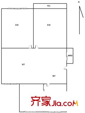 梅花路768弄小區(qū)戶型圖梅花路768弄 戶型圖 2室2廳1衛(wèi)1廚