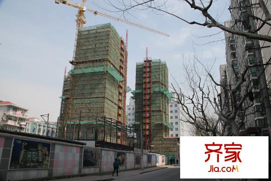 绿地海珀星晖南外立面实景图(2015.3)