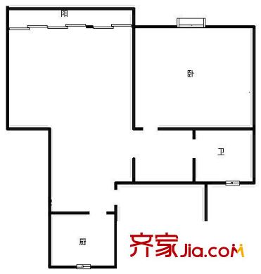 金隆家園戶型圖戶型圖 2室1廳1衛(wèi)1廚