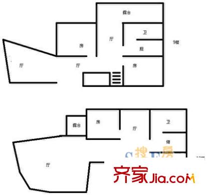 上海 恒大星級公寓 戶型圖
