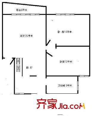 紫竹馨苑戶型圖戶型圖 2室2廳1衛(wèi)1廚