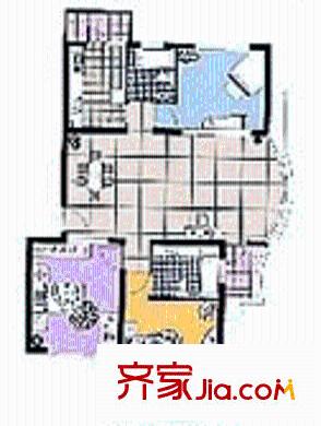 紫竹馨苑戶型圖3室2廳2衛(wèi)1廚