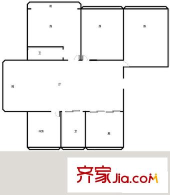 紫竹馨苑戶型圖戶型圖 4室2廳2衛(wèi)1廚
