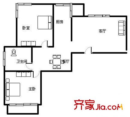蘭沁苑 2室 戶型圖