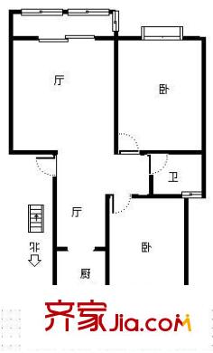 蘭沁苑 2室 戶型圖