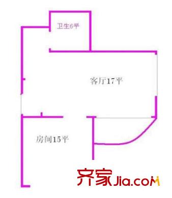 上海 金橋酒店公寓 戶型圖