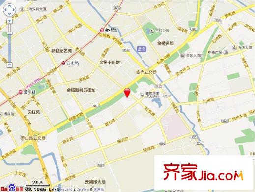 金橋酒店公寓交通圖