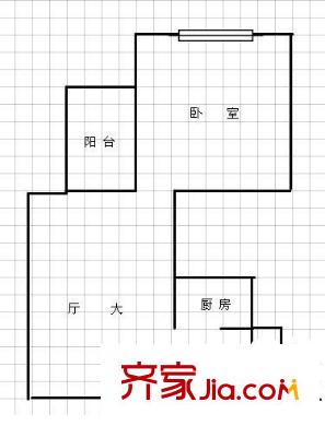 星頌家園戶型圖戶型圖 1室1廳1衛(wèi)1廚