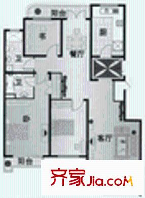悉尼陽(yáng)光戶型圖3室2廳2衛(wèi)1廚