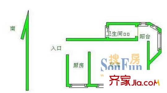 上海 绿梅三村 户型图