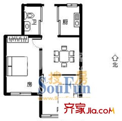 上海 绿梅三村 户型图