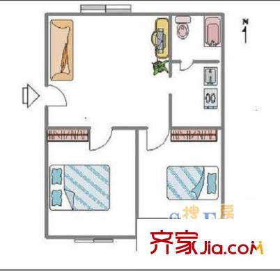 上海 莘松五村 户型图