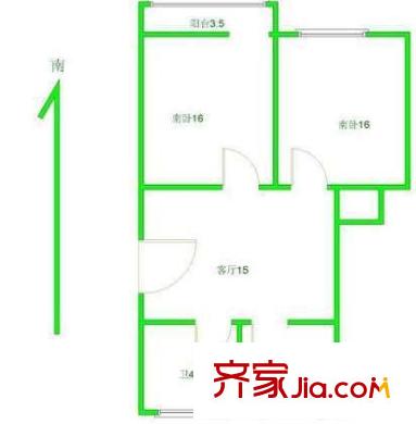 上海 羅山四村 戶型圖