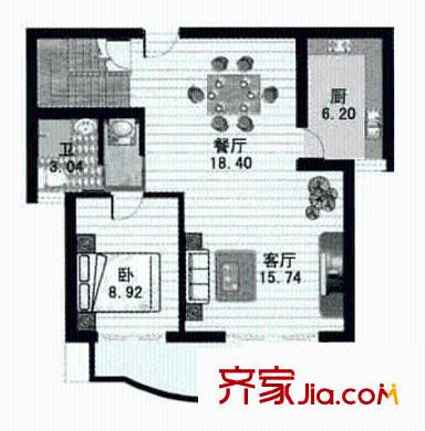 东兰兴城玉兰苑户型图4室2厅2卫1厨