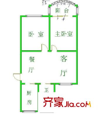 新世紀花苑三期 0室 戶型圖