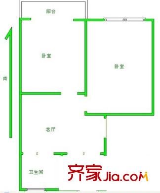 芳草路352弄小區(qū)戶型圖上海 芳草路352弄 戶型圖 2室1廳1衛(wèi)1廚