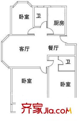 上海 合生城邦四街坊 户型图