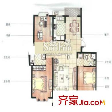 上海 绿水家园 户型图