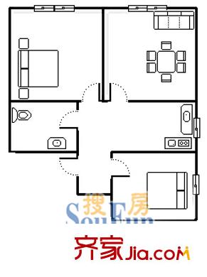 上海 漕溪大楼 户型图