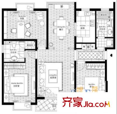 上海 春申城四季苑 户型图