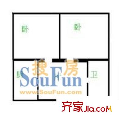 羅山二村 戶型圖