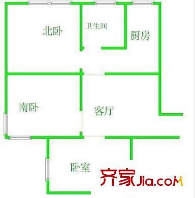 耀高小區(qū) 三室 戶型圖