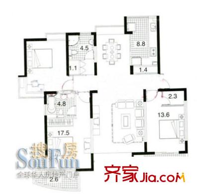 上海 舒诗康庭 户型图