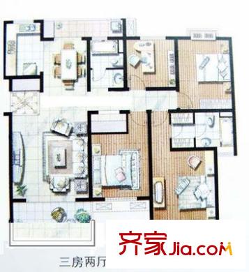 上海 锦绣江南一期 户型图