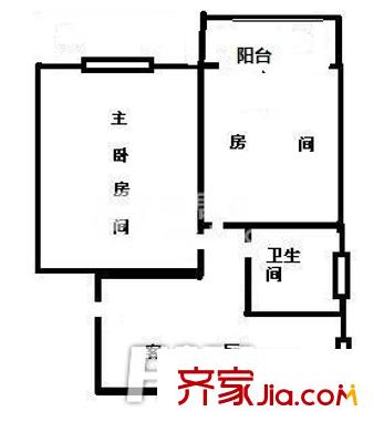 羽北小區(qū) 2室 戶型圖