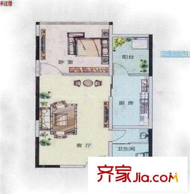 古馨苑戶型圖戶型圖 1室1廳1衛(wèi)1廚