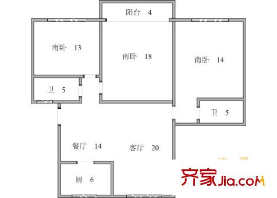 上海 莘闵花园 户型图