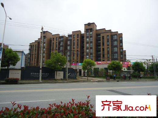 招商雍华府配套图小区前都市路