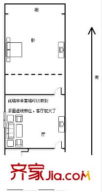 蔷薇二村 0室 户型图