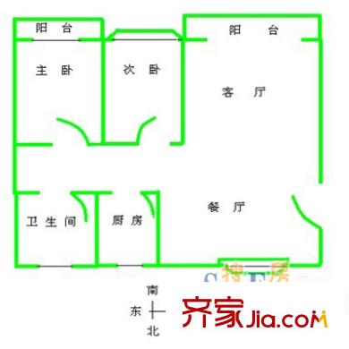 上海 达安春之声花园二期 户型图