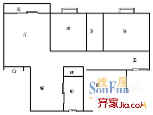上海 达安春之声花园二期 户型图