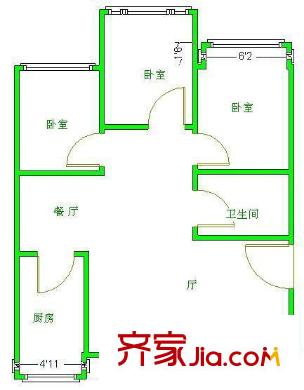 上海 华强公寓 户型图