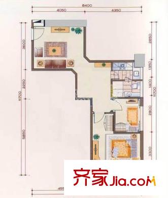 上海 华强公寓 户型图