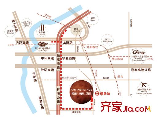 金地藝華年交通圖行車路線圖
