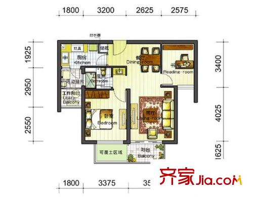 仁恒河濱城三期  戶(hù)型圖
