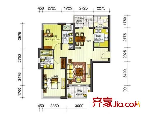 仁恒河濱城三期   戶(hù)型圖