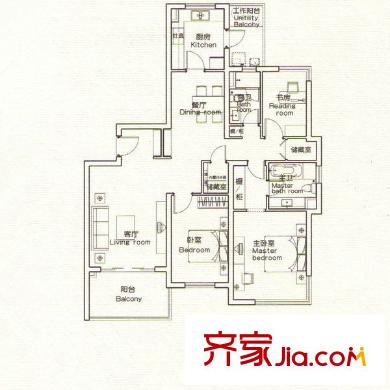 仁恒河濱城三期   戶(hù)型圖