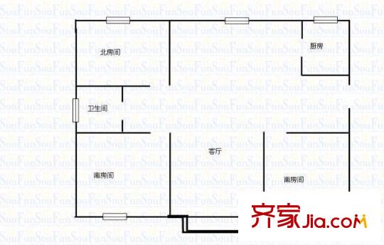 民樂(lè)城惠益綠苑 2室 戶型圖