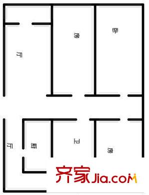 金東名苑戶型圖 戶型圖 3室2廳2衛(wèi)1廚