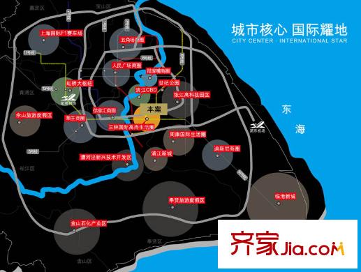 浦發(fā)御園交通圖