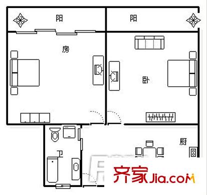 凌高小區(qū) 0室 戶型圖