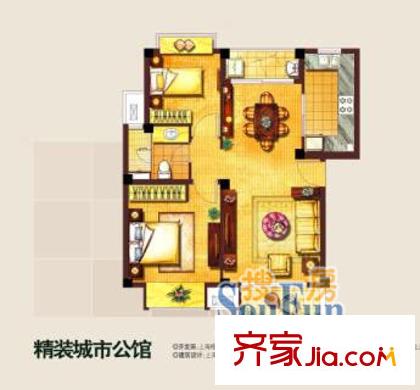 上海 金地格林世界城市公馆 户型图