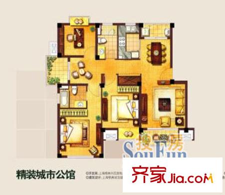 上海 金地格林世界城市公馆 户型图