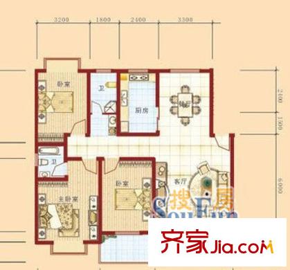上海 裕盛豪园 户型图